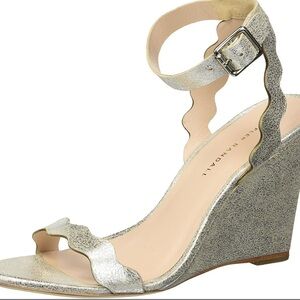 Loeffler Randall - Silver Wedge Sandals by